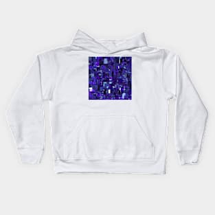 Night in the City Irregular Pattern Kids Hoodie